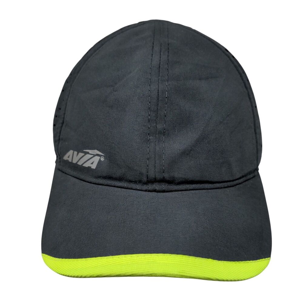 Avia Slideback Hat Gray OSFM Adjustable Laser Cut Solid Breathable